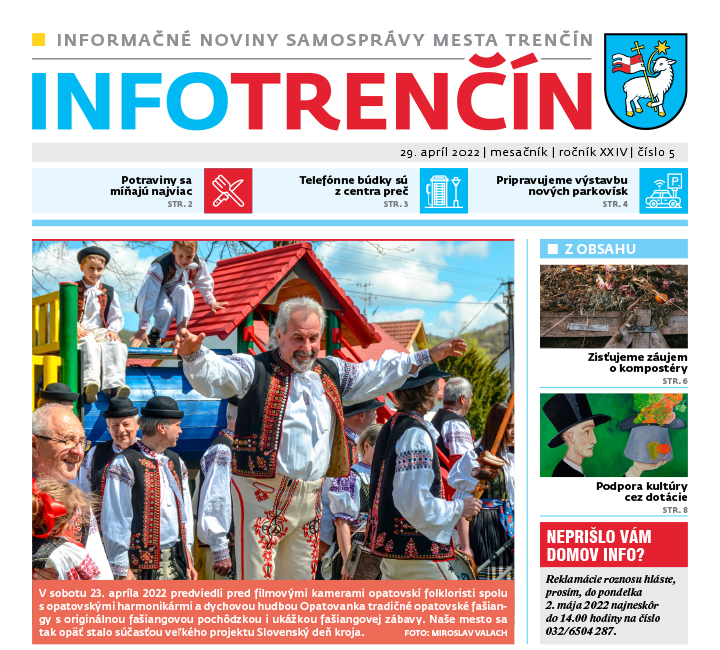 INFO Trenčín - máj 2022 na stiahnutie vo formáte PDF