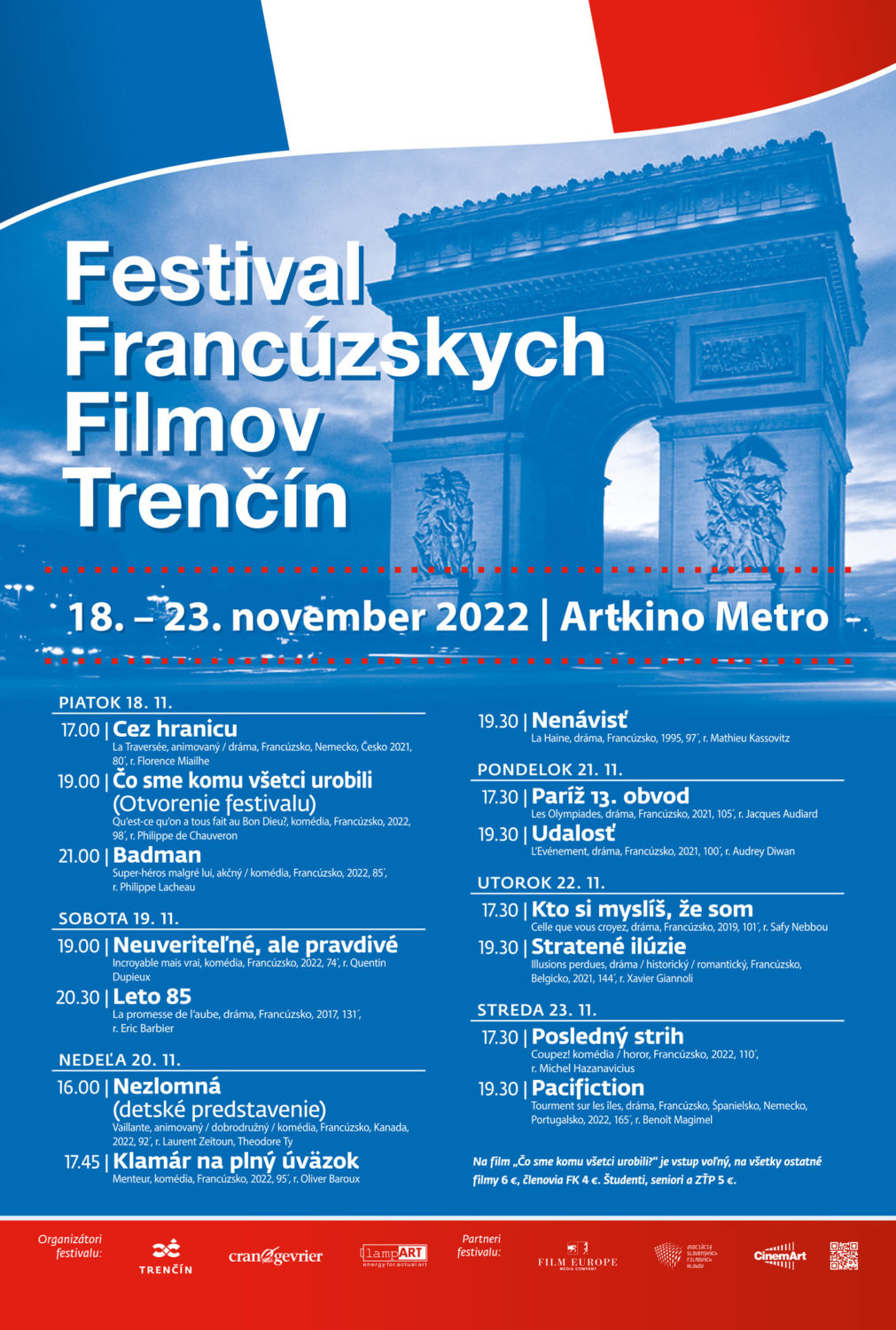 plagát Festival francúzskych filmov