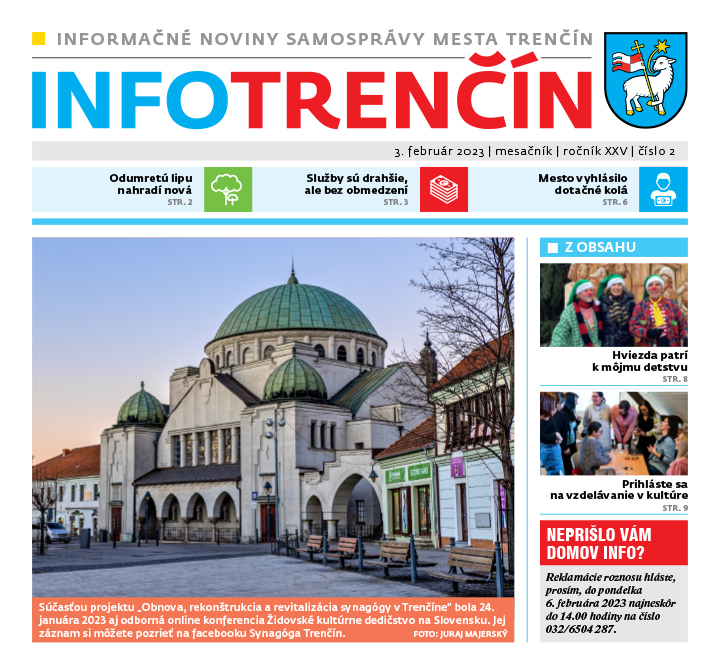 INFO Trenčín - február 2023 na stiahnutie vo formáte PDF