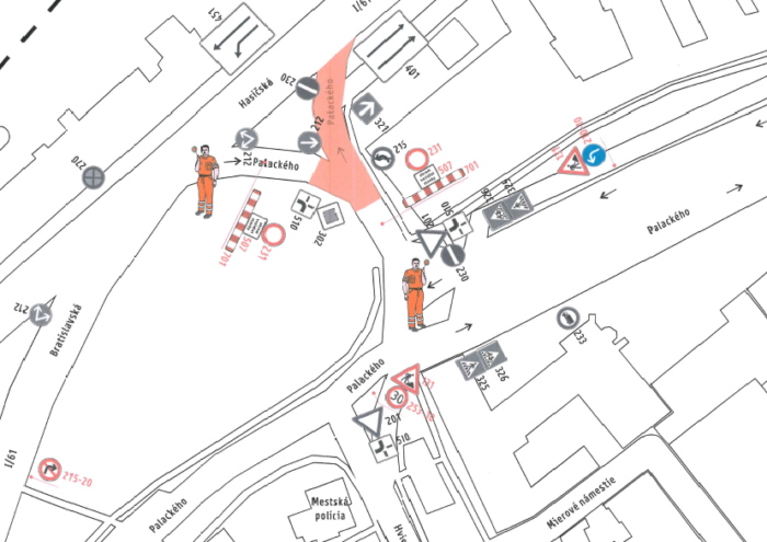 Práce na Palackého