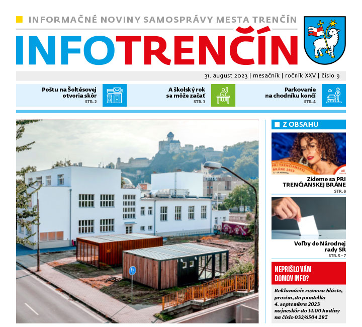 INFO Trenčín - september 2023 na stiahnutie vo formáte PDF