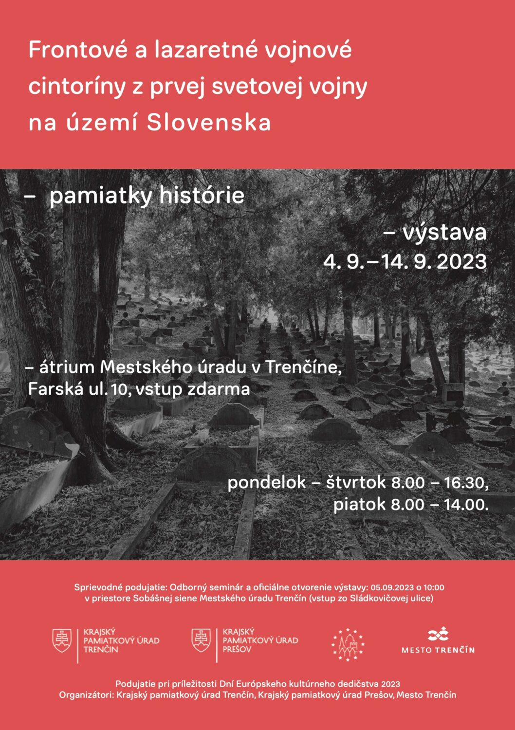 Vojnové hroby, seminár a výstava v Trenčíne