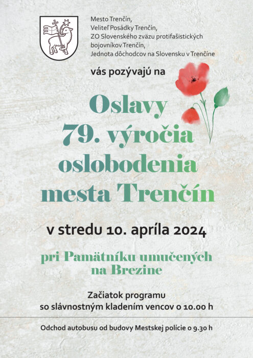 plagát Oslavy 79. výročia oslobodenia