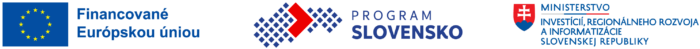 Logá európskej únie, programu Slvoensko a Ministerstva informatizacie regionalneho rozvoja a investicii