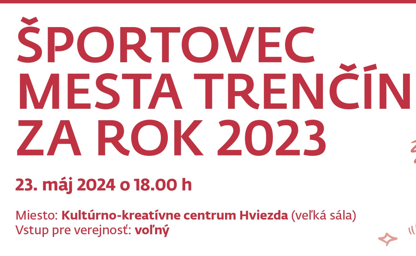 Športovec mesta Trenčín 2023 ilustrácia
