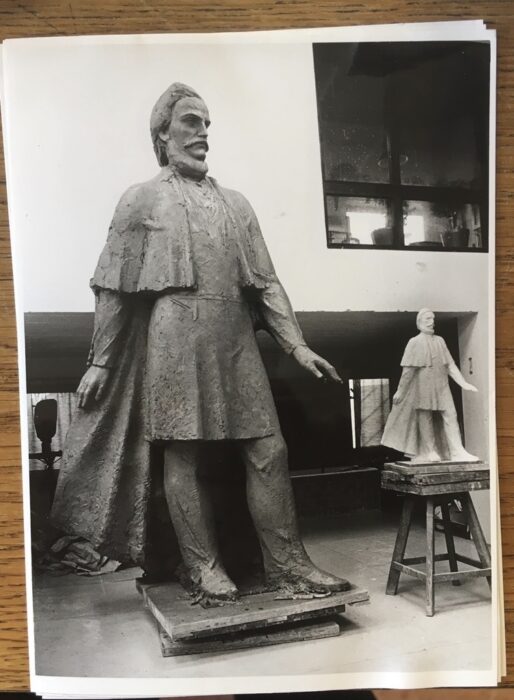 socha štúra v ateliéri M Ormandíka 1989