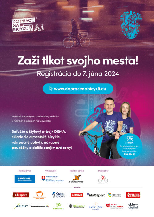 Plagát Do práce na bicykli 2024