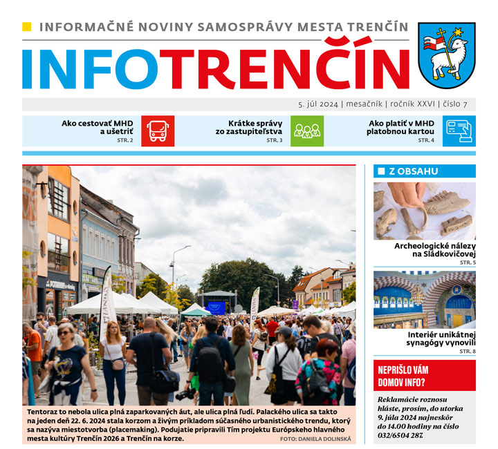 INFO Trenčín - júl 2024 na stiahnutie vo formáte PDF