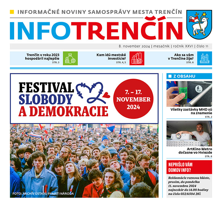 INFO Trenčín - november 2024 na stiahnutie vo formáte PDF