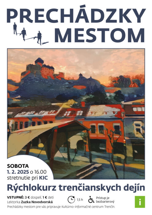 Prechádzka mestom február 25 ilustračná pozvánka