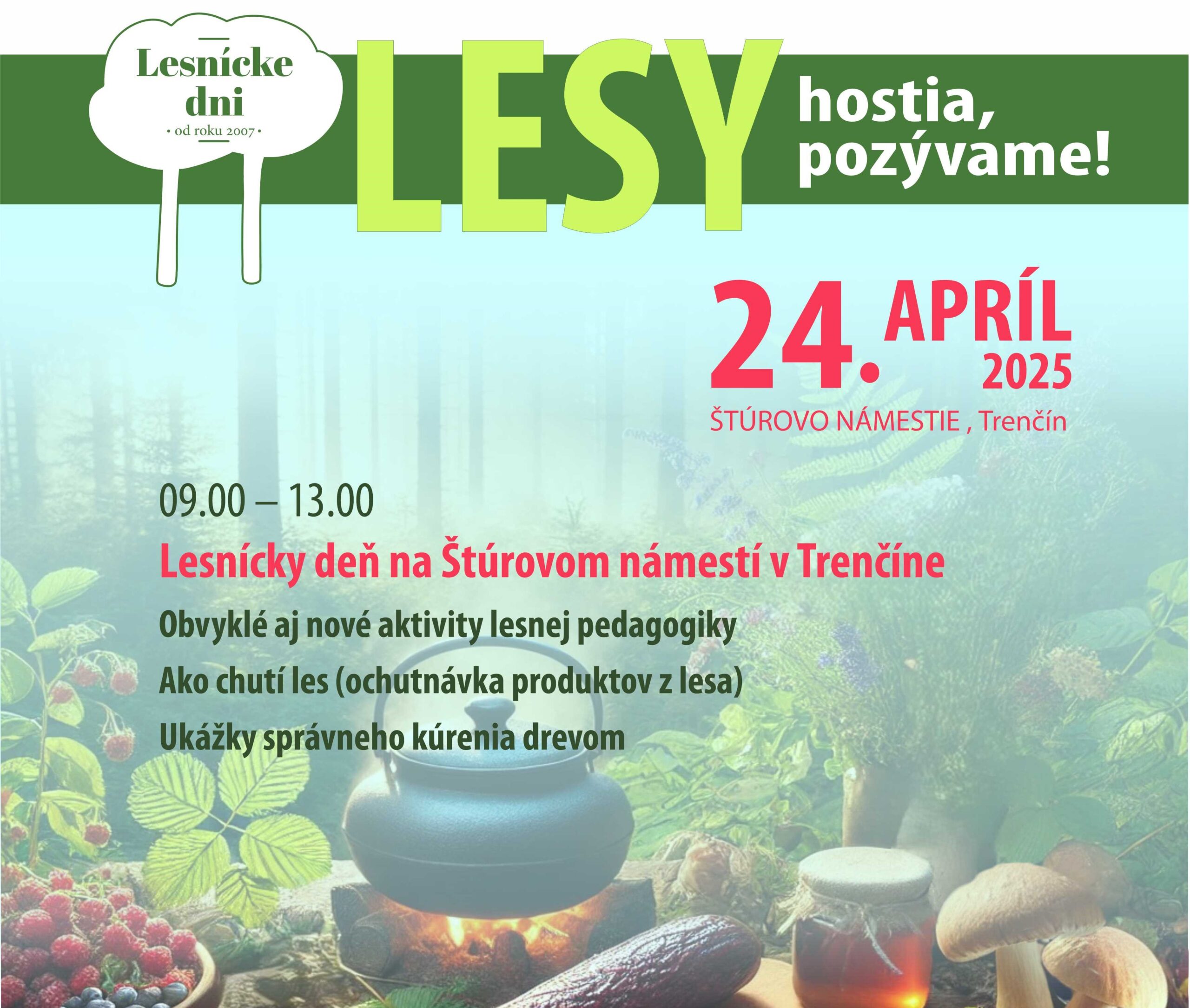 ilustrácia lesnícky deň