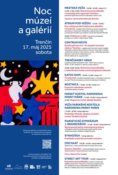 program noci múzeí 2025 na plagáte