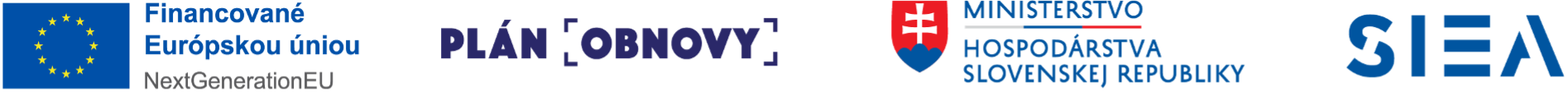 NextGenerationEU, Plán obnovy, Ministerstvo hospodárstva SR, Slovenská inovačná a energetická agentúra
