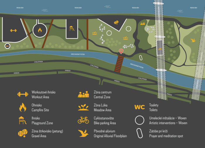 Mapa Aluvia Orechovskeho potoka